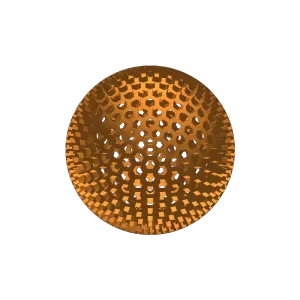 Airless ping pong ball