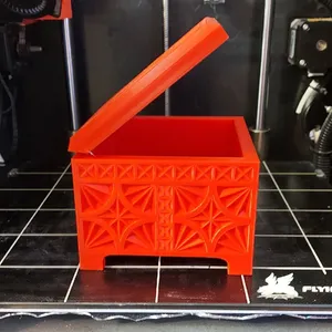 The box is carved