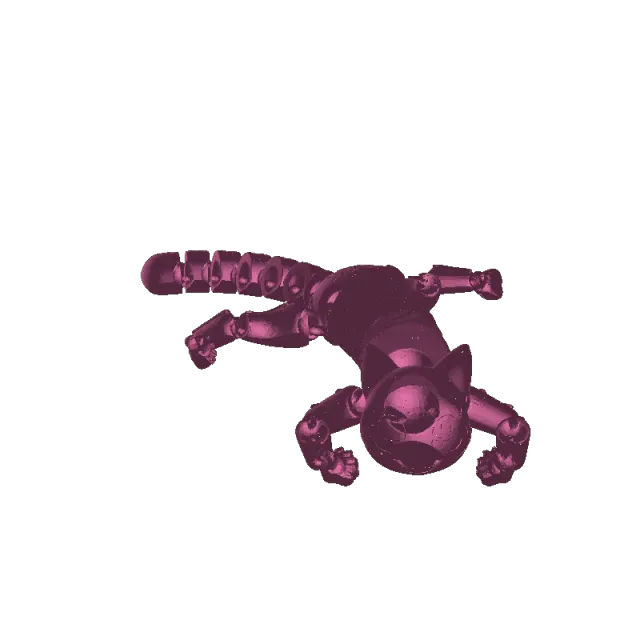 Skeleton Cat Flexi Toy - Articulated Collectible — Фото 3 из 3
