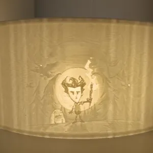 Lamp shade with the "Don't Starve