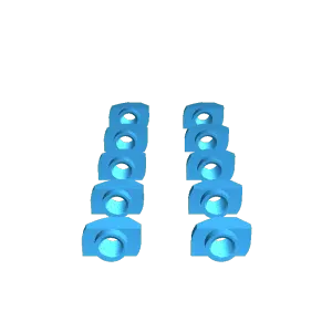 Drop-in M4 and M5 T-slot Nuts for 80/20 Aluminum Extrusion