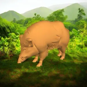 Scultura di Cinghiale