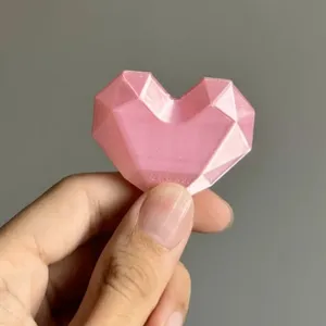 low poly heart