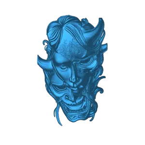 Japanese oni hannya mask