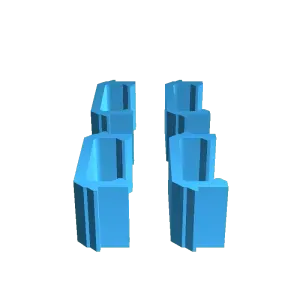 [Ender3Pro] Ribbon Cable Clips x4