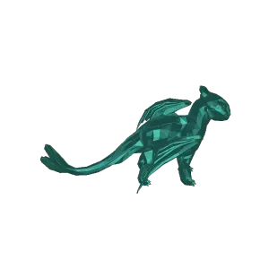 LightFury Low Poly - Cómo entrenar a tu dragón