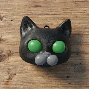 Keychain cat