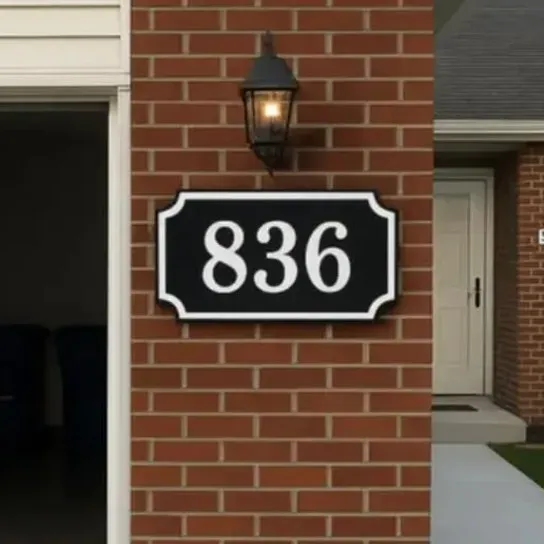 Customizable House placard sign