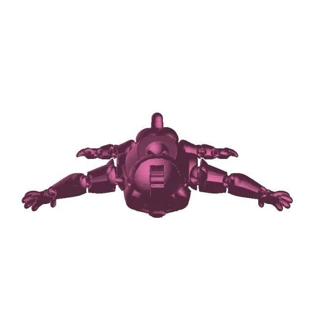 Mandrill Flexi Toy Articulated Monkey Collectible — Image 4 of 4