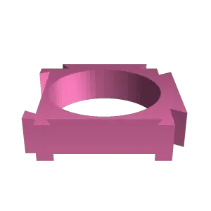 18650 1x1 battery cell holder modular negative