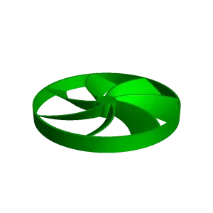 Hand cranked fan