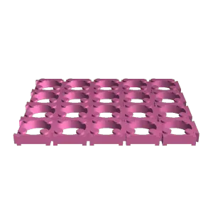 18650 5x4 battery dell holder modular