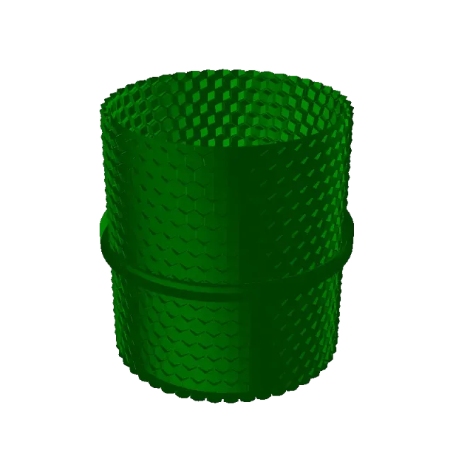 Flower Pot with Honeycomb — Image 2 of 2