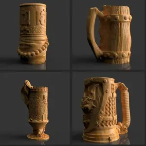 4 different models Mug, cup, glass