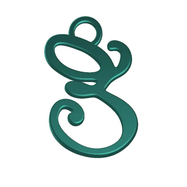 KEYCHAIN LETTER E 8cm — Фото 7 из 8