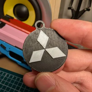 Mitsubishi Keychain 3D Model