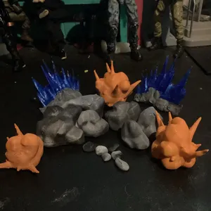 Rocks and diorama effects for figures
