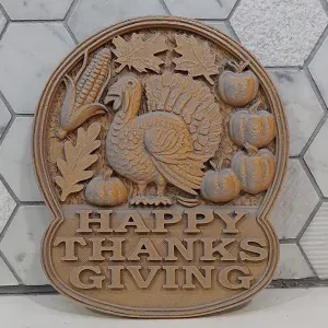 Thanksgiving Wall Plate Plaque Design 1