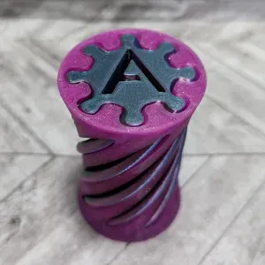 Spiral Fidget Letter A - 180 Degree Twist