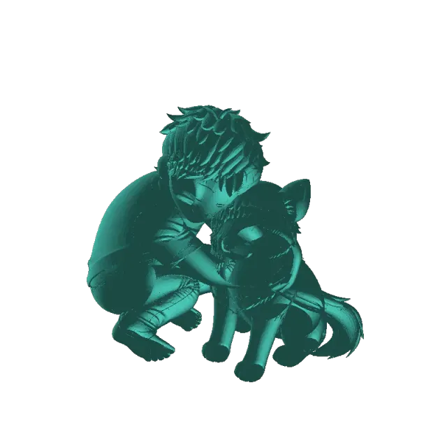 Boy Hugging Dog – Heartwarming Friendship — Image 5 of 6