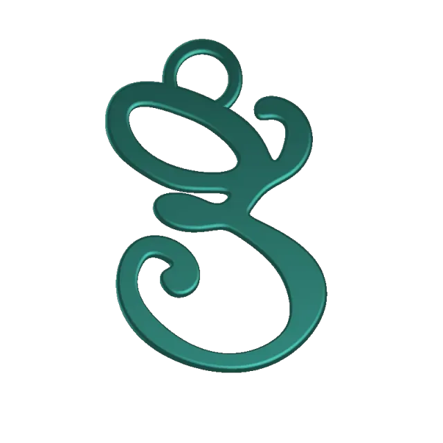 KEYCHAIN LETTER E 8cm — Фото 8 из 8