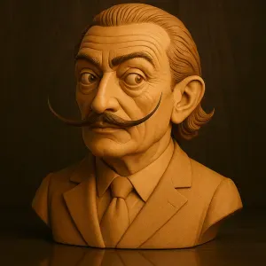Salvador Dali bust