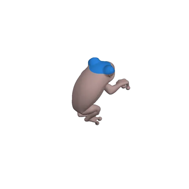 Rainbow Chameleon Drinking Juice – 3D Render Preview — Фото 3 из 3