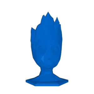 Baby groot low poly planter