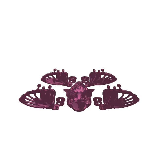 Aurora Winged Moth (stl/3mf files) — Image 7 of 9