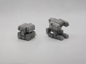 Print-in-Place Robot Box-Bot B-01 Keychain (Remix)