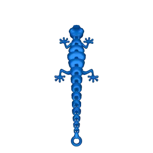 Articulated Lizard Keychain