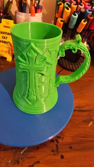 Gothic Cross Beer Mug — Image 4 of 9