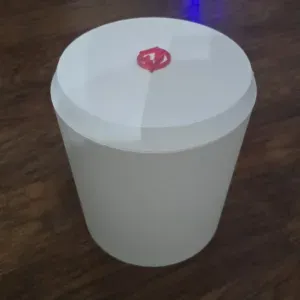 Garbage can and lid