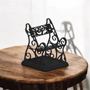 VINTAGE IRON CHAIR PHONE STAND – DECORATIVE RETRO STYLE