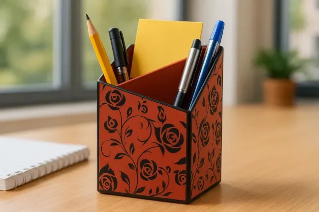Rose Bloom Pen holder organizer - Elegant and support free — Фото 3 из 8