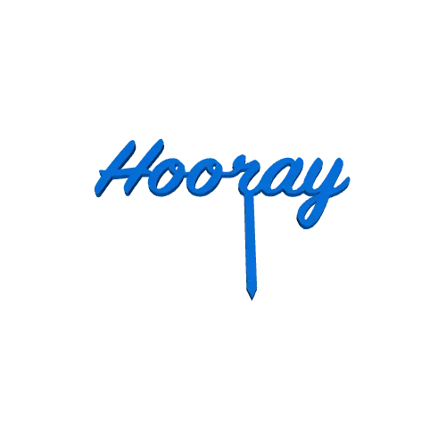 Hooray cake topper/cupcake topper — Image 2 of 4