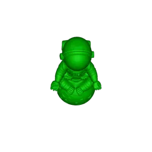 Cute Astronaut Sitting on Moon – Space Explorer Desk