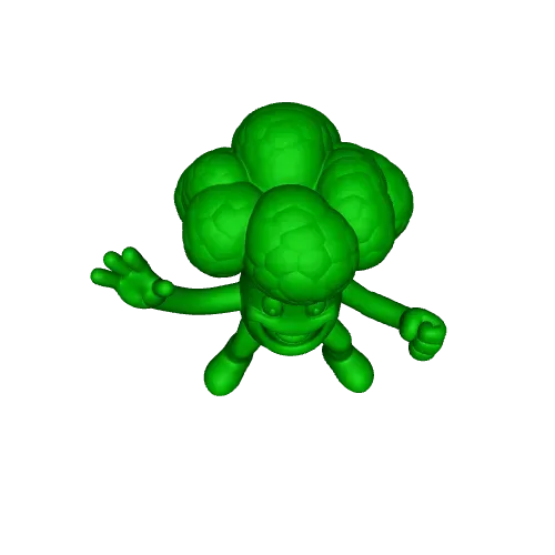 Happy Broccoli Figure – Funny Vegetable Character — Image 6 of 6