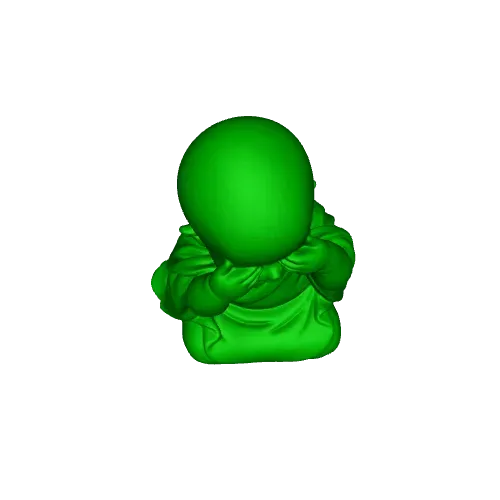 3 Baby Buddhas: Mizaru (I see no evil), Kikazaru (I hear no evil) — Image 9 of 9