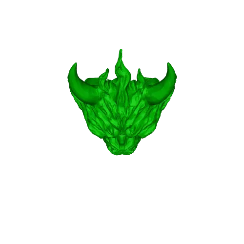 Blazefang Oni Mask — Image 2 of 4