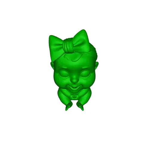 Adorable 3D printed baby girl figurine — Image 5 of 6