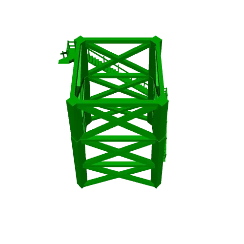 HO Scale (1:87) Fire Watch Tower (45.5 and 60 Feet Versions) — Image 6 of 8