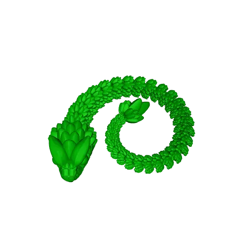 Articulated Snake 003 - Print in place - No supports - STL — Фото 6 из 6