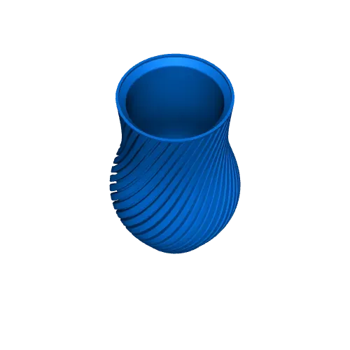 VASE 0102 B - BULB TWIST VASE — Image 5 of 5