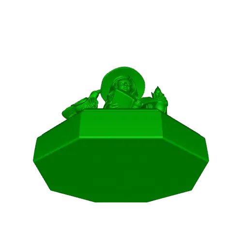 4483 Witch with Skull and Pumpkin Color 3D Model STL DND — Фото 2 из 3