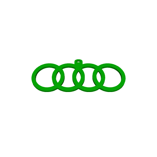 Audi Logo Keychain – Single Color — Фото 4 из 4