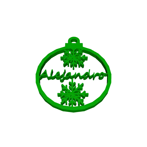 Adorno de Navidad Personalizado Alejandro — Фото 2 из 2