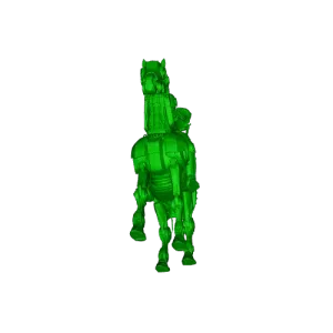 Sci-Fi Stylized Mech Knight on Robotic Horse