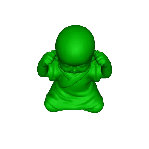 3 Baby Buddhas: Mizaru (I see no evil), Kikazaru (I hear no evil) — Image 8 of 9
