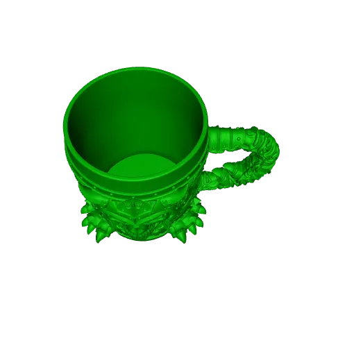 Warrior Skull Mug With Spiked Crown Armor And Dragon Handle — Image 3 of 3